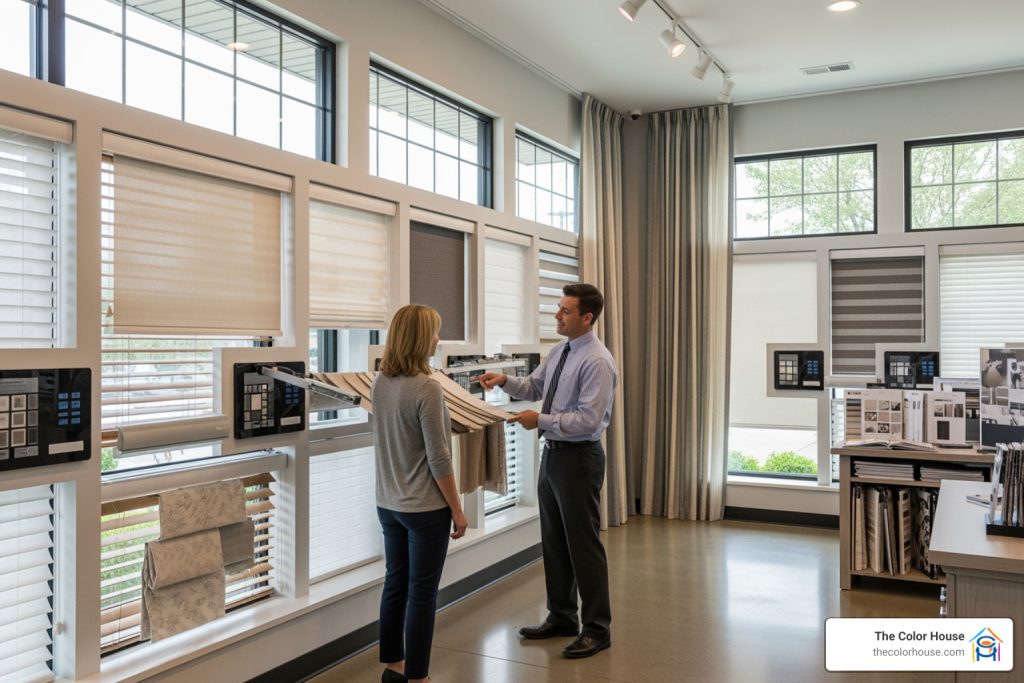 Window treatment showroom