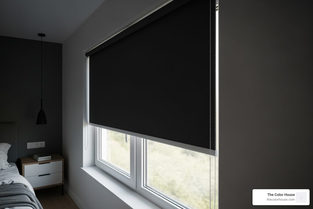 blackout shades with side tracks
