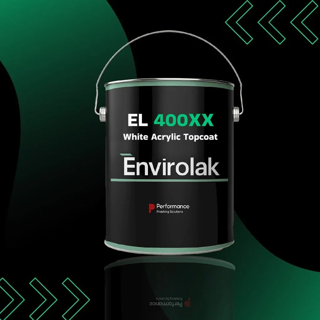 Black paint can with branding