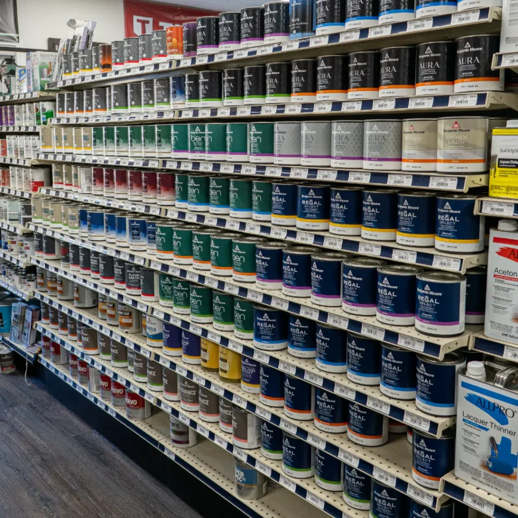 Display of various window blinds