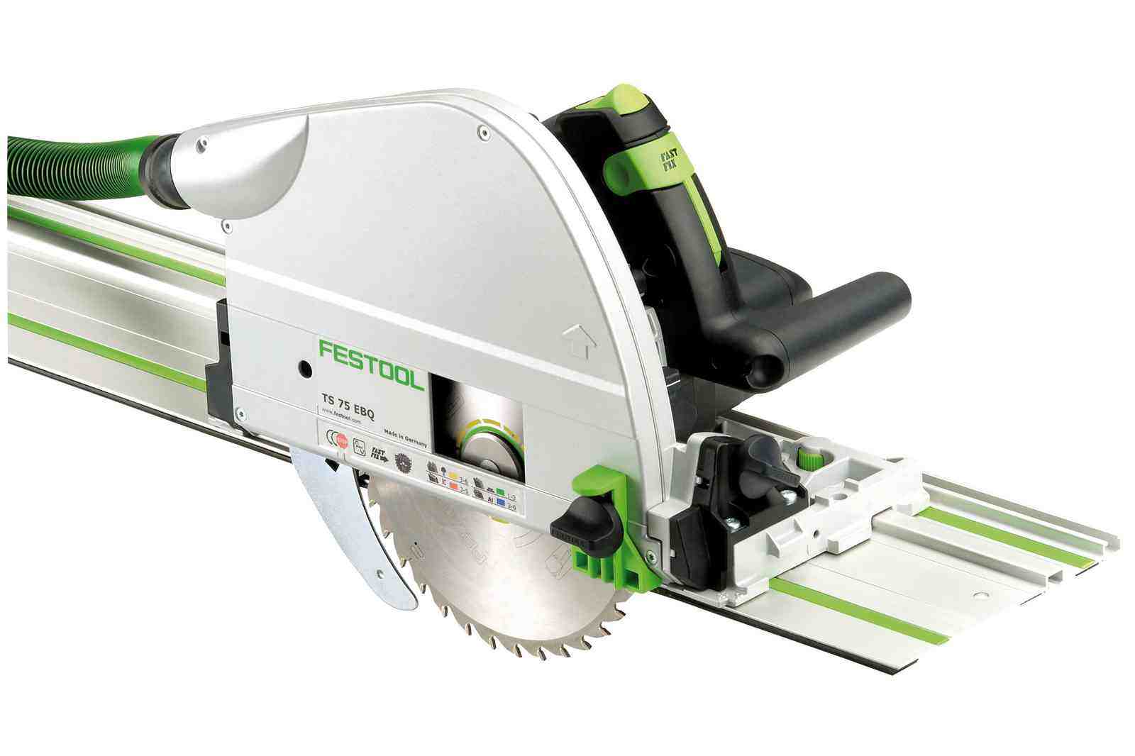 cordless festool plunge saw with 2 guide rails
