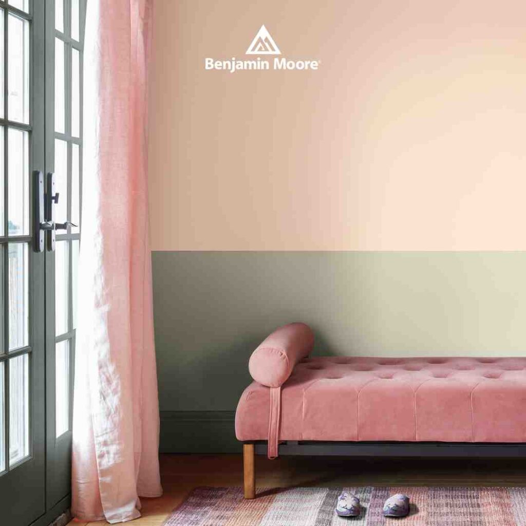 Benjamin Moore green paints living room